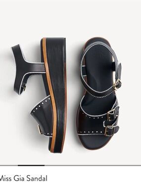 The Office of Us Miss Gia Black Platform Sandal